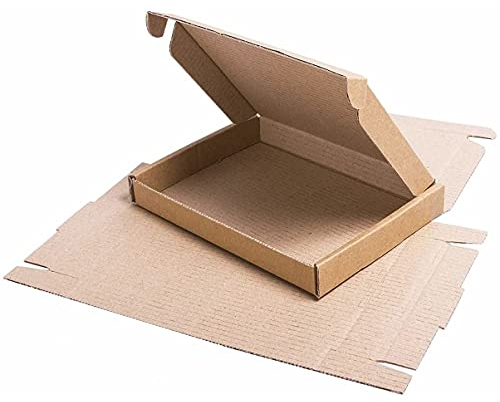 SmithPackaging Lot de 50 boîtes postales en carton Marron Format C6 162 x 114 x 20 mm