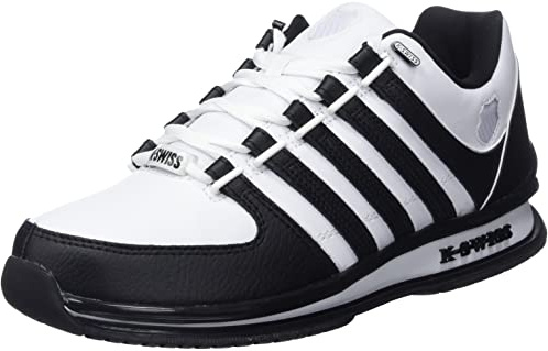 K-Swiss Herren Rinzler Sneaker, White/White/Black, 44.5 EU