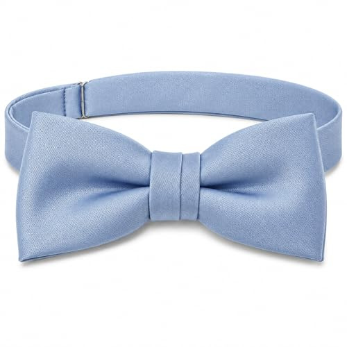 TigerTie Småbarn babyfluga i enfärgad – storlek 29 till 50 cm halsomkrets justerbar + förvaringslåda