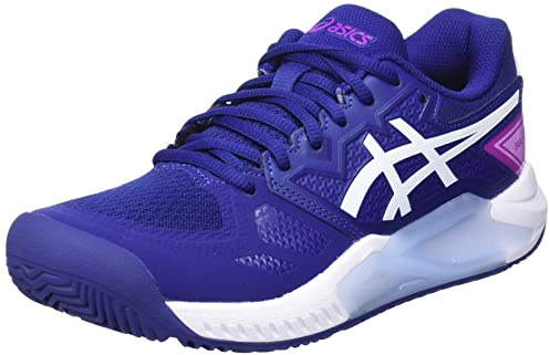 ASICS Damen Gel-Challenger 13 Padel Sneaker, White/Pure Silver, 37 EU