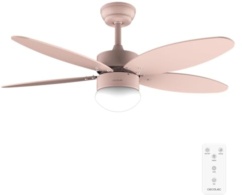 Cecotec - EnergySilence Aero 4260 Full Orange 40W DC Motor 42 Deckenventilator mit LED Licht, Fernbedienung, Timer, 6 Geschwindigkeiten und 5 umkehrbaren Flügeln