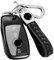 【4 Couleurs】 Z.MYUKI Classe-A AMG Coque clé avec Porte Clef pour Mercedes Benz Classa A W177 2018-2022 2023 Accessoire Protection clé (Noir)