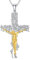 enjoylifecreative Sterling Silber Kreuz Kette für Männer Mädchen Kreuz Anhänger Kette für Jungen Glaube Kreuz Halskette Religiöser Schmuck für Herren Vater Sohn Kreuz Geschenk für Ihn(Jesus-5)