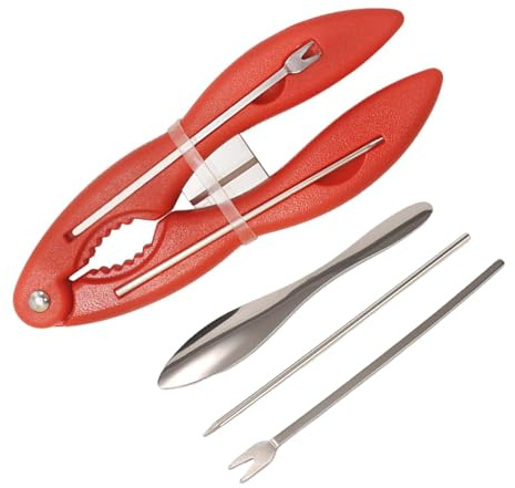 Crackers & Picks - Rostfritt stål krabba klor brytverktyg, ergonomiska