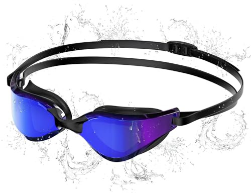 Seaflar Occhialini Nuoto Polarizzati Anti-Appannamento Protezione UV400, Cinturino Regolabile in Silicone - Professionale per Adulti & Adolescenti, Sport Acquatici Uomini Donne