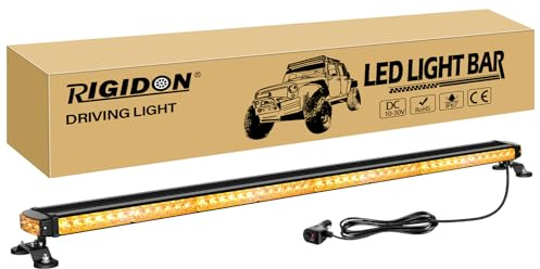 RIGIDON 49 pollici 102 led arancione magnetico barra led luce stroboscopica