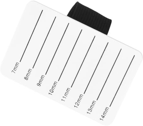 Luxshiny Pannello Espositore per Extension Ciglia 7-14mm in Acrilico Bianco, Strumento Professionale per Applicazione e Conservazione Ciglia