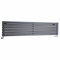 Milano Aruba Anthracite Horizontal Double Oval Panel Radiator - 354mm x 1600mm