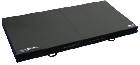 Tumbl Trak Folding Practice Mat 5ft x 10ft x 8in Black | Thick Gymnastics Crash Pad | Cushioned Landing Surface for Cheerleading, Martial Arts, Judo, Acro, Tumbling, Dance