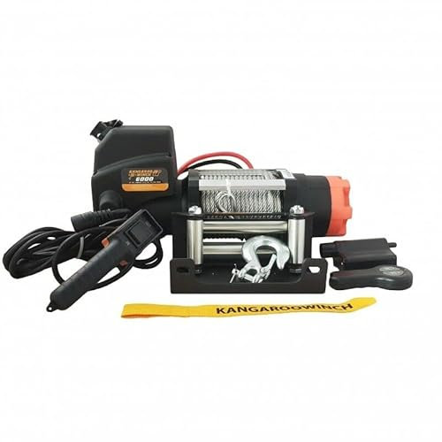 PowerWinch Elektrische Seilwinde Kangaroo Winch (Früher 6000lbs 12V 2722kg Offroad Abschleppdienst 4x4