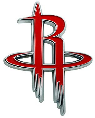 FANMATS 25013 Houston Rockets 3D Color Metal Emblem, Diecut Team Logo Auto Emblem