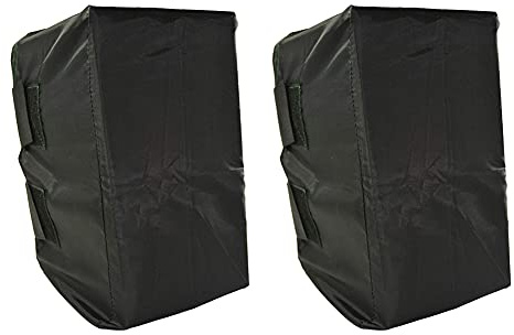 COOSOO Outdoor Speaker Cover 2 Pack Bags Waterproof Wall Mounted Speaker Protection with Windproof Elastic Cord