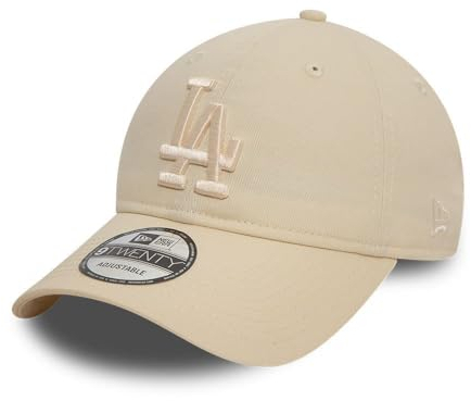 New Era Los Angeles Dodgers MLB League Essential Tonal Hellbeige Verstellbare 9Twenty Cap - One-Size