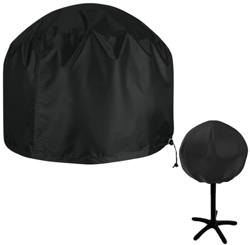 Funda Impermeable para Barbacoa Compatible con George Foreman Parrilla Eléctrica, Severin Parrilla de Pie, Barbacoa de Bola, Ø50cm, Diseño con Asa de Extracción Fácil