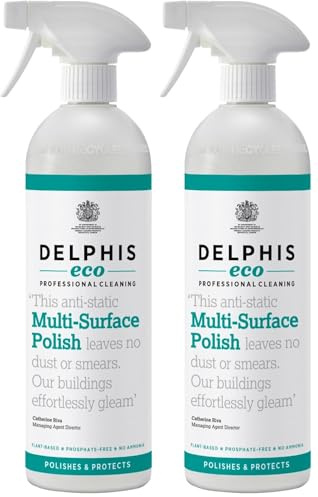 Delphis Eco Multi Surface Polish 700ml | Eco Friendly | Anti Static Polish | Natural Multi-Surface Cleaner (Pack of 2)
