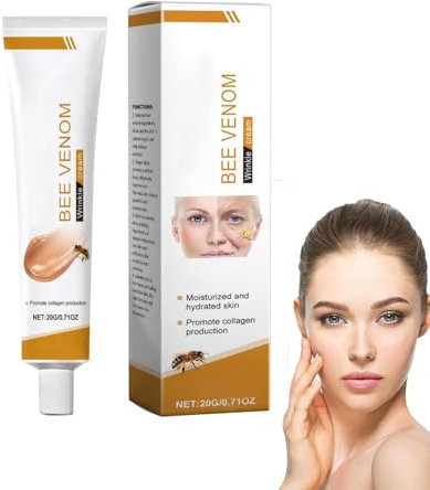 Bienengiftsalbe Gesicht 1 Stück Feuchtigkeitscreme Anti Falten Bee Venom Creme Soforteffekt Gesichtspflege Damen Beauty Skincare Anti-Aging Gesichtscreme Moisturizer für Face und Hals Alle Hauttypen