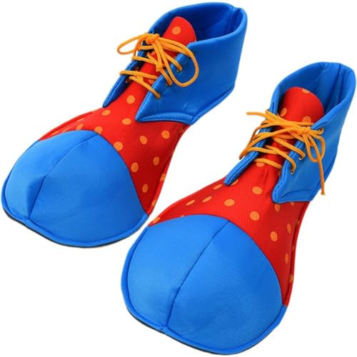 Brxmpn 1 Paio di Scarpe Clown di Halloween, Scarpe Clown per Adulti, per Feste di Carnevale, Costumi Clown, Accessori per Travestimenti Clown per Feste di Halloween