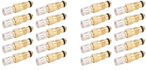 Yctze 20pcs Tractor Válvulas Líquidas de Aire Válvula de Latón del Neumático Tr218a Ch3 Carcasas de Núcleo Herramientas de Reparación de Automóviles