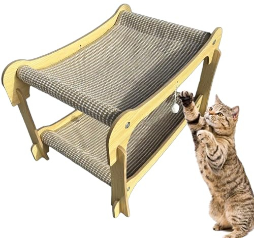 Tabla rascadora para Gatos, Cama rascadora de sisal de Doble Capa, Suministros para Mascotas, Protector de Muebles para alfombras, sillas, sofás, Puertas, Paredes, hogar, apartamento, Gatito, pequeño