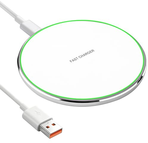 Caricabatterie a induzione wireless veloce 35 W compatibile con Samsung Galaxy S26 Ultra S25 S24 S23 S22 Wireless Charger Fine con cavo USB-C per telefoni Caricabatterie Qi Compatibile con iPhone 17