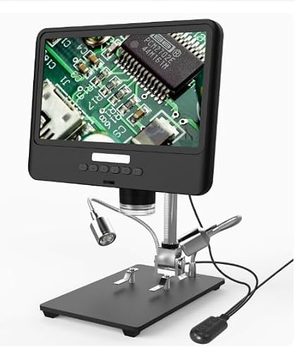 Ad208s Digitalt mikroskop 8,5 tum LCD-skärm Scope digitalt mikroskop för förstoringsglas reparationsverktyg