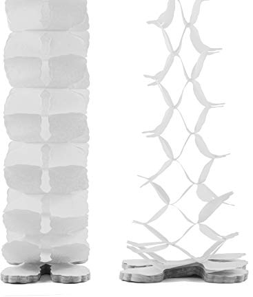 Creativery Papier Girlande 6 Meter (weiß 029) // Papiergirlande Hängedeko Raumdeko Party Geburtstag Raumdekoration Deko