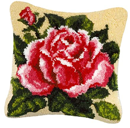 LOVIVER Knüpf Set Knüpfset Knüpfbild Erwachsene, zum Selberknüpfen, Blume 5