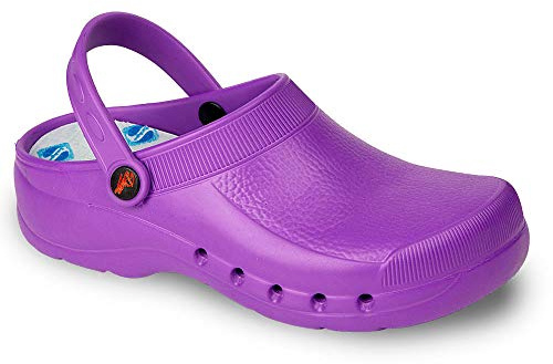 DIAN Zueco EVA Color Violeta Talla 42, para sanidad y hostelería Unisex Certificado CE EN ISO 20347 Marca