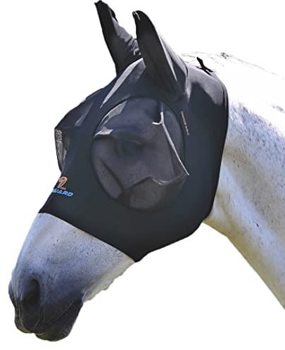 Shires - Flugmask för hästar (ponny) (ljus svart)