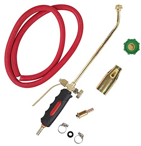Propane Torch Kit, Gas Torch Burner with Hose, Roofing Torch Burner, Extended Propane Gas Roofing Blow Torch for Cooking Thawing BBQ Snow Melting, Blow Torch Weed Burner Brazing Torch Kit