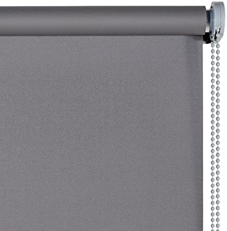 Estor Opaco, Estor Enrollable 100% Blackout, Estor oscurante para Ventanas y Puertas, Night Gris - ESTORES Basic, 200 x 250cm