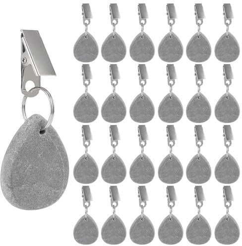 MUXHEL 24er-Set Tischdeckenbeschwerer, 3.5 x 4.5CM Tischdeckenbeschwerer für Draußen, Tischtuchbeschwerer, tischdecken beschwerer draußen, beschwerer tischdecke Outdoor, tischdeckengewichte Outdoor