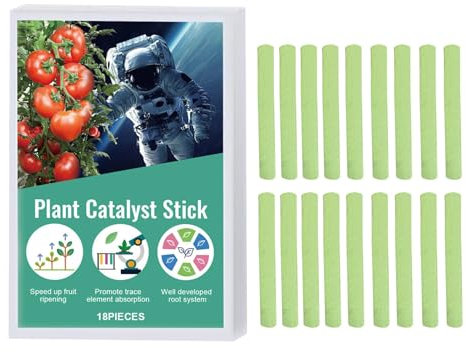 Pflanzendünger-Spikes – 18er-Pack Düngestäbchen für Innen- und Außenpflanzen | Nährstoffreiche Pflanzennahrung für Farne, Palmen, Blüten- und Blattpflanzen, einfach zu verwendender Dünger für gesundes