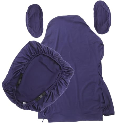 LIFKICH Copertura Braccioli Sedia Elasticizzato per in da Gaming e Poliestere Schienale Set Protezioni Morbida e Adatta Colore Blu Navy per Ufficio e Net Bar