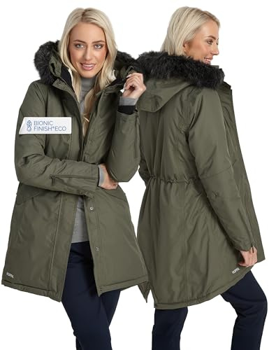 HUPPA Parka Da Donna VIVIAN - Cappotto Invernale Scandinavo Con Isolamento Da 200g I Traspirante, Antivento e Impermeabile I Vestibilità Comoda Con Cappuccio in Rimovibile I Certificato Oeko-tex®