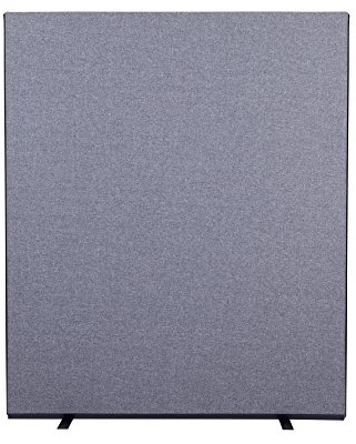 Panelwarehouse 1500mmW x 1800mmH Office Screen/Partition Grey Woolmix Social Distancing/Privacy