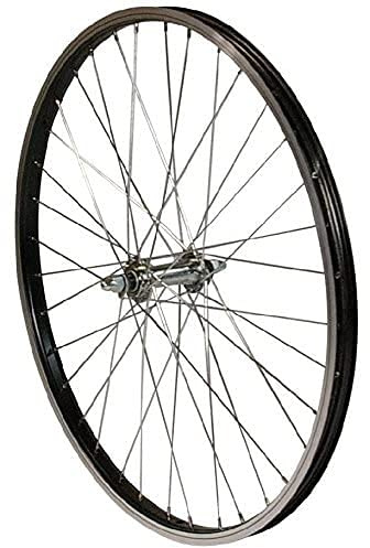 Redondo 24 Zoll Vorderrad Laufrad Fahrrad 24 Kasten Felge Aluminium Schwarz