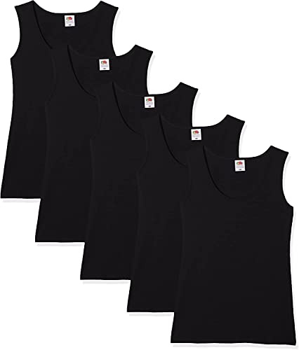 FRUIT OF THE LOOM Women's Valueweight Athletic Vests (Pack fo 5)