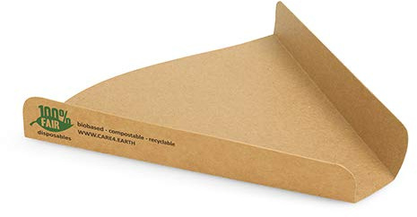 PAPSTAR 960 Pizza-Trays, Pappe Pure 2,5 cm x 17,1 cm x 18,3 cm braun 100% Fair extra groß