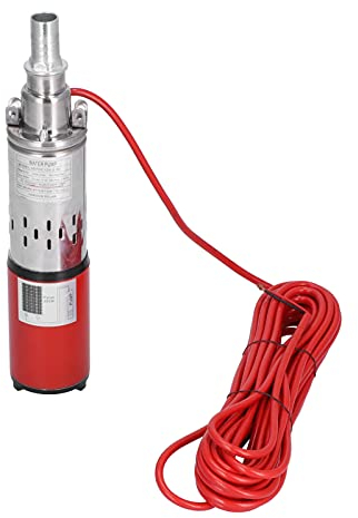 Bomba Sumergible, Bomba de Agua Solar de 12 V CC, Bomba de Acero Inoxidable, Bomba Sumergible de Pozo de Tornillo de Elevación Alta para Barco de Pesca, Estanque de Peces,