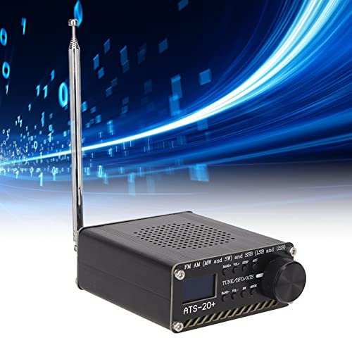 ATS 20+ Radio Receiver, Multiple Channels, High Sensitivity, Portable Small World Band Digital Receiver with Multiple Channels and High Sensitivity for Outdoor Camping and Home