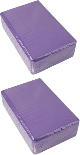 Blocs De Yoga En Mousse - 2 Pièces Briques Yoga En Mousse EVA À Haute Densité | Antidérapant Brique De Sport | Bloc De Mousses Pour L'entraînement Du Yogas, Léger Et Aucune Odeur Irritante, Pilates