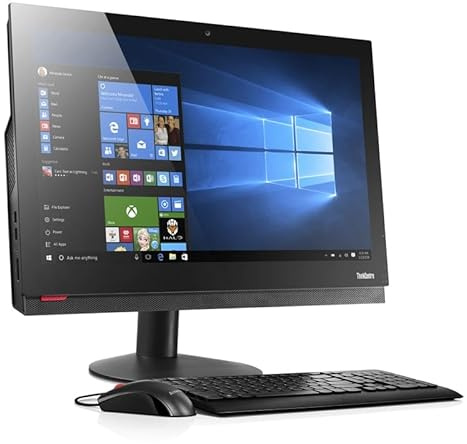 Lenovo ThinkCentre M820z - Ordenador de sobremesa todo en uno, 21,5 pulgadas FHD, Intel Core i3-8100, 8 GB de RAM, 256 GB SSD, WiFi, Bluetooth, teclado QWERTY de EE. UU., Windows 11 Pro
