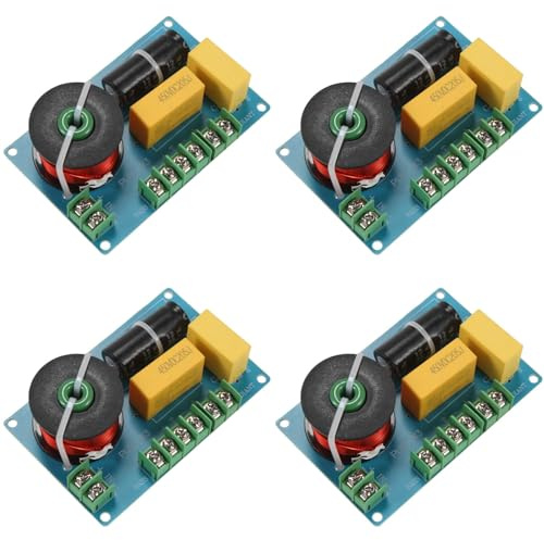 Tacdas 4X Divisor de Frecuencia de Altavoz Alto de 3 Vías de 200 W, Placa de Circuito de Filtro Divisor de Audio para Cruce de Altavoz de Bricolaje de Cine en Casa