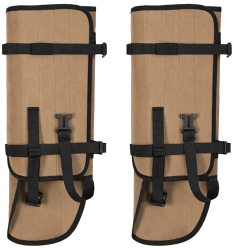 Chewtoyo 1 par ormdamasker för män, ormskydd, chaps för vandring, vattentäta benskydd med Oxfordtyg och nylon, 43 cm, 44 cm höga justerbara damasker för jakt, camping, snöstövelskydd