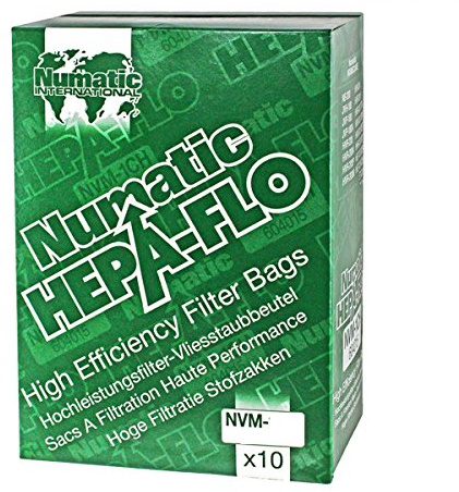 Sacs poussière SMS Numatic Hepaflo NVM-3BH d'origine et authentique (Paquet de 10)