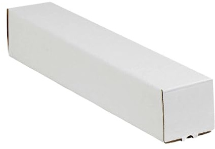 AVIDITI Long Cardboard Boxes, 25L x 3W x 3H, Pack of 25 | Poster Tube for Mailing and Storage of Blueprints, Artwork, Crafts, Long Art Holder, 25 inches