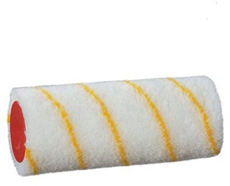 SBS Farbwalze | 25 cm | Florhöhe 12mm | 5 Stück | Farbrolle Malerrolle Malerwalze Gelbfaden Kombiwalze