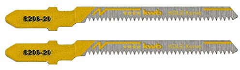 KWB 620620 - Dos hojas de sierra de calar para madera 77/50 corte curvo KWB PRO