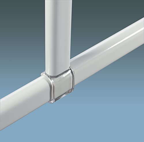 Spirella Deckenstütze zur Duschvorhangstange Suprise Weiß 60cm Aluminium